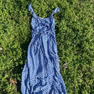 Madewell Ruffled Wrap Maxi Dress in Mini Daisy